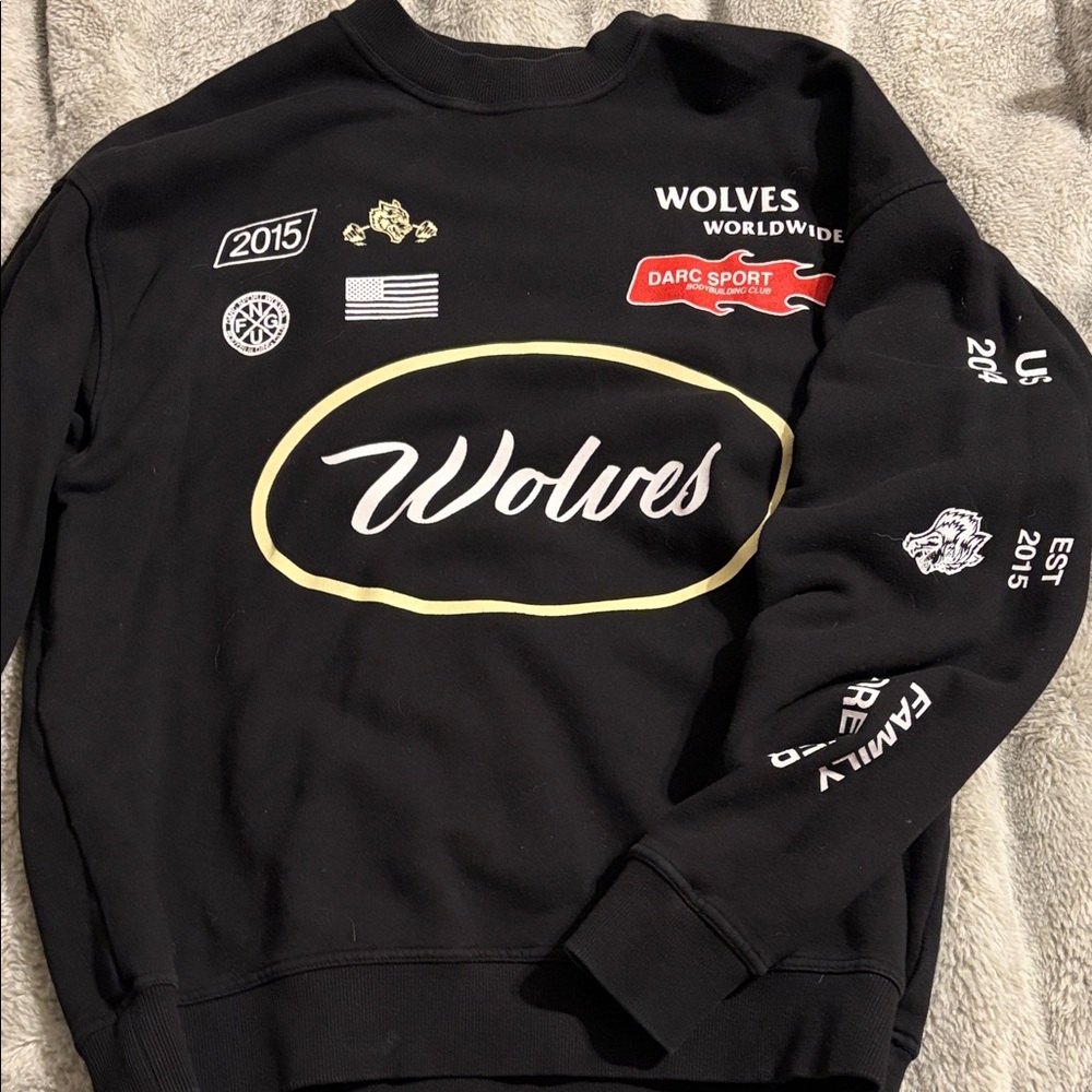 Darc Sport Black Graphic Crewneck Sweater